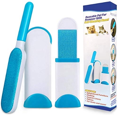 Picture of Reusable Pet Fur Remover With Self-cleaning Base Portable Handheld Pet Fur & Lint Remover Device For Travel And Home Use