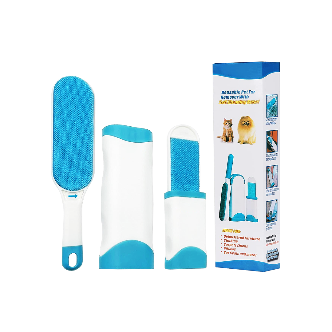 Picture of Reusable Pet Fur Remover With Self-cleaning Base Portable Handheld Pet Fur & Lint Remover Device For Travel And Home Use