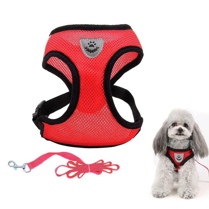 Picture of Cat Pet Kitten Cats/Dogs Puppy Harness & Leash Breathable Reflective -Random (M Size)