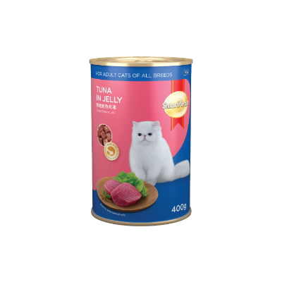 Picture of SEAFOOD PLATTER TUNA IN JELLY 400GRM CAT WET CAN FOOD