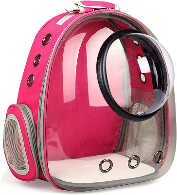 Picture of Astronaut Window Bubble Carrying Travel Bag Breathable Space Capsule Transparent Pet Carrier Bag Dog Cat Backpack