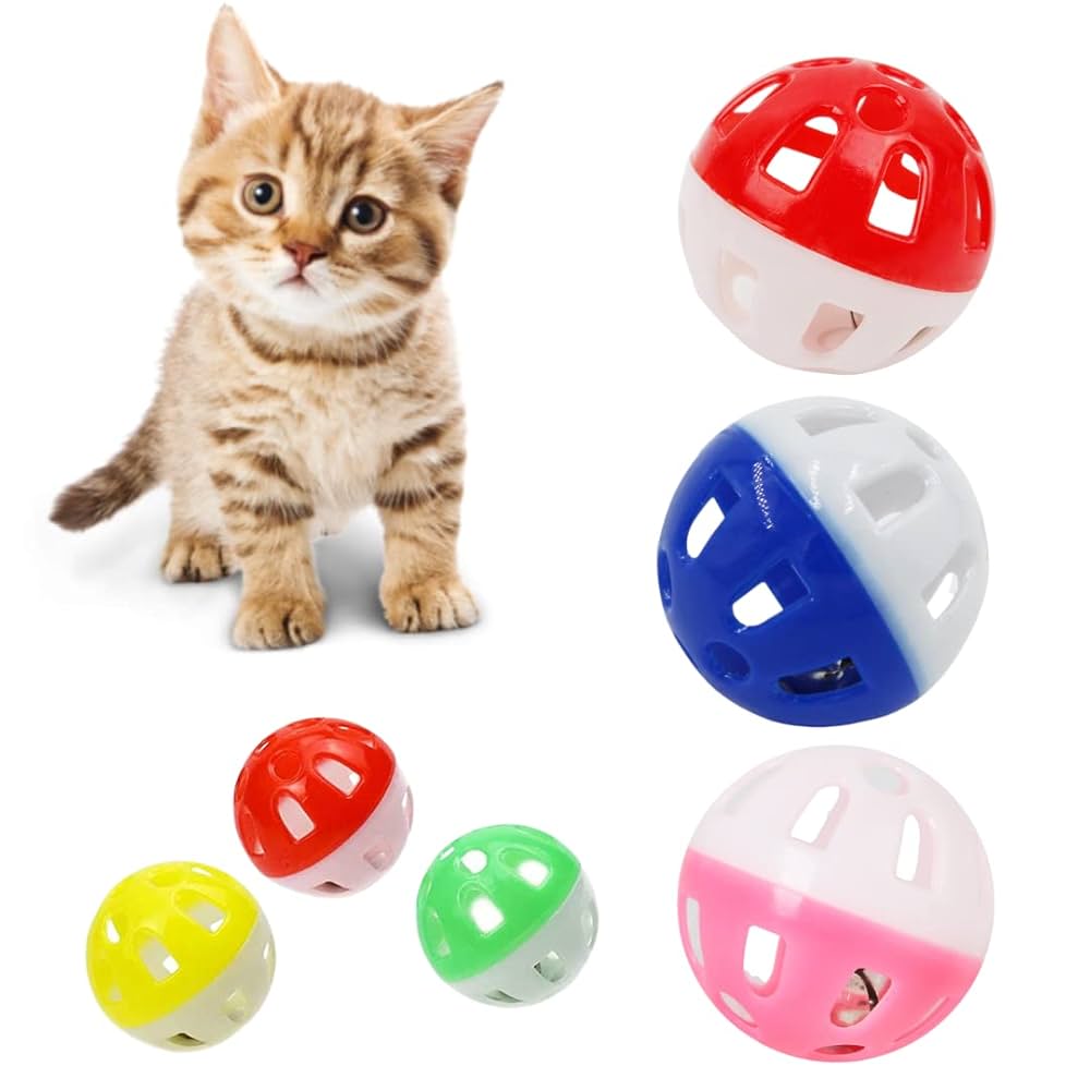 Picture of Rattle Ball Cat Toys 5 Piece - Multoicolor