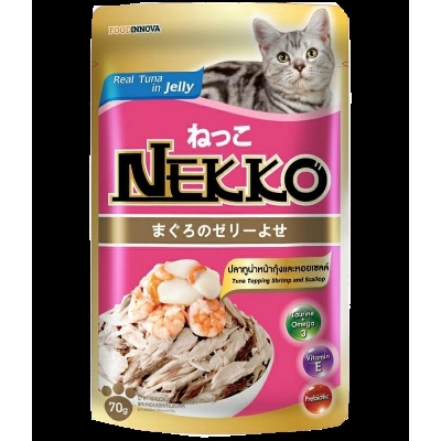 Picture of Nekko Cat Food Tuna Topping Shrimp & Scallop- 70gm