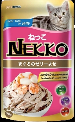 Picture of Nekko Cat Food Tuna Topping Shrimp & Scallop- 70gm