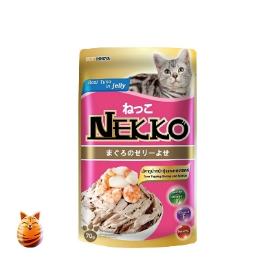 Picture of Nekko Cat Food Tuna Topping Shrimp & Scallop- 70gm