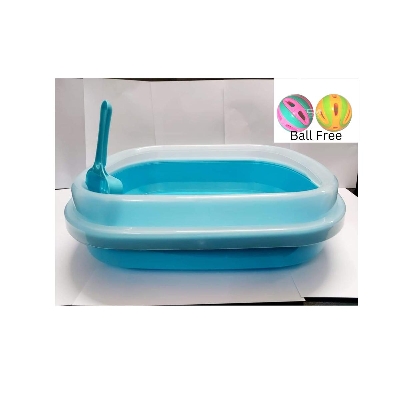 Picture of Cat Litter Box with Scoops & Free Rattle Ball