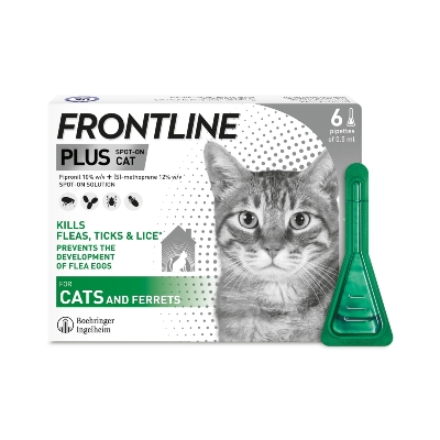 Picture of Frontline Plus Cats Spot On Solution (0.50ml x 1 pipette)