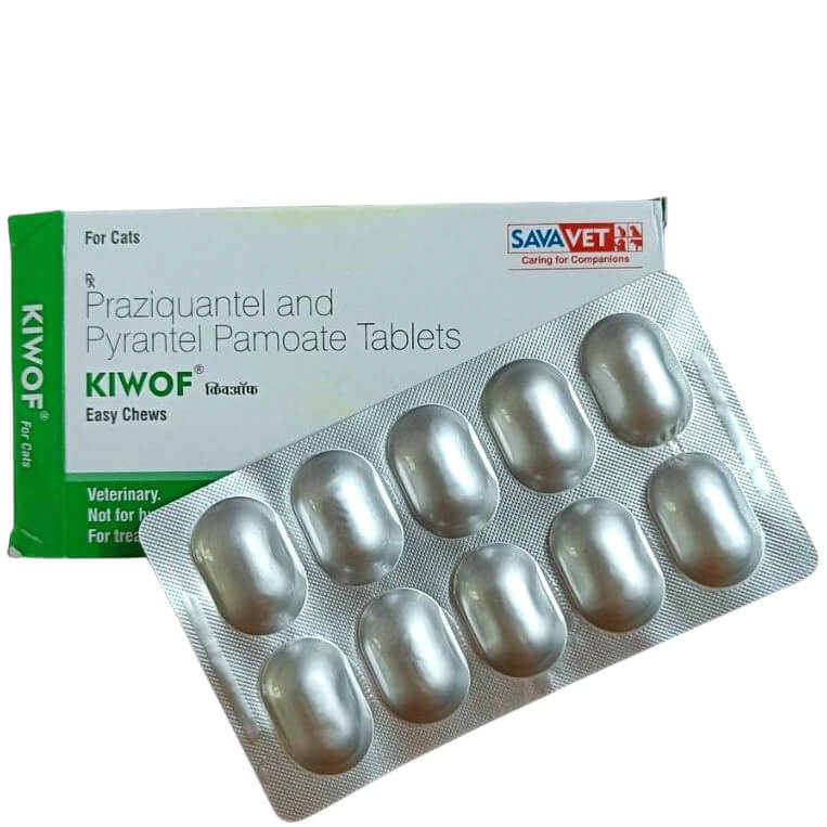 Picture of KIWOF Cat Tablet - Praziquantel and Pyrantel Pamoate Tablets-1pcs