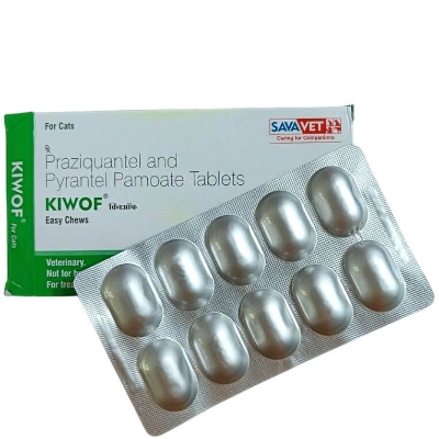 Picture of KIWOF Cat Tablet - Praziquantel and Pyrantel Pamoate Tablets-1pcs