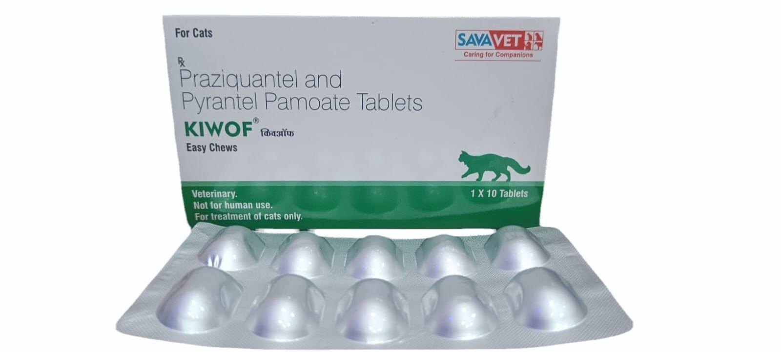 Picture of KIWOF Cat Tablet - Praziquantel and Pyrantel Pamoate Tablets-1pcs