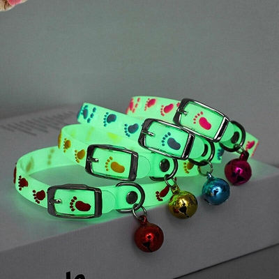 Picture of Radium Belt Pet Cat Collar With Bell Puppy Neck Strap Soft For Dog Collars Cat Belt - Cat Belt