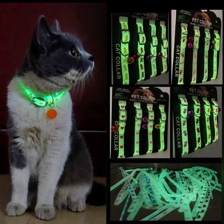 Picture of Radium Belt Pet Cat Collar With Bell Puppy Neck Strap Soft For Dog Collars Cat Belt - Cat Belt