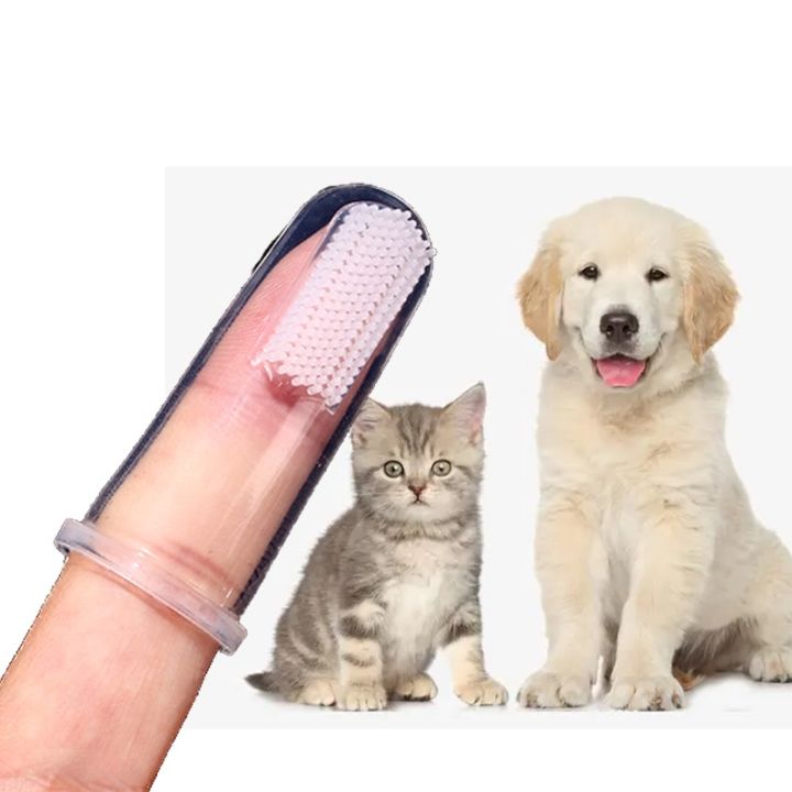 Picture of Silicone Pet Finger Toothbrush Pets Cleaning supplies Bad Breath Tartar Teeth toothbrush Care Tool Dog toys