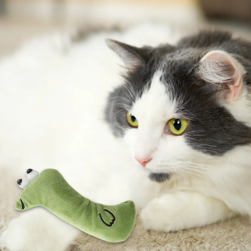 Picture of Pet Supplies Cute with Catnip Plush Cat Animal Shape Toy Home
