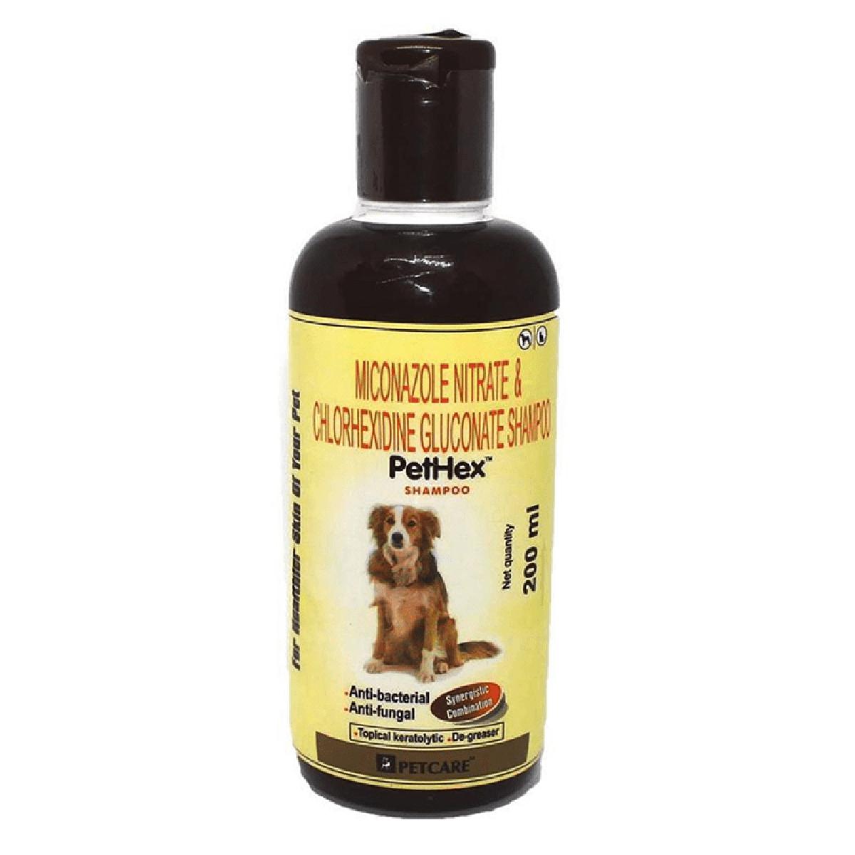 Picture of Pet Care Pethex Shampoo (200 ml) Anti-parasitic, Anti-microbial, Anti-itching Pethex Dog Shampoo (200 ml)