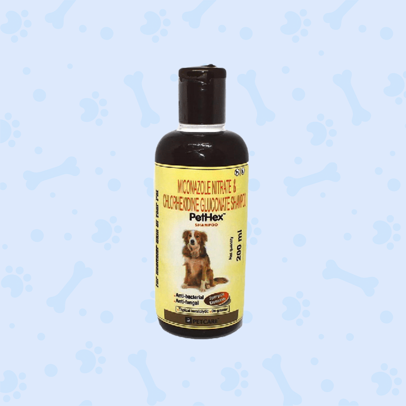 Picture of Pet Care Pethex Shampoo (200 ml) Anti-parasitic, Anti-microbial, Anti-itching Pethex Dog Shampoo (200 ml)