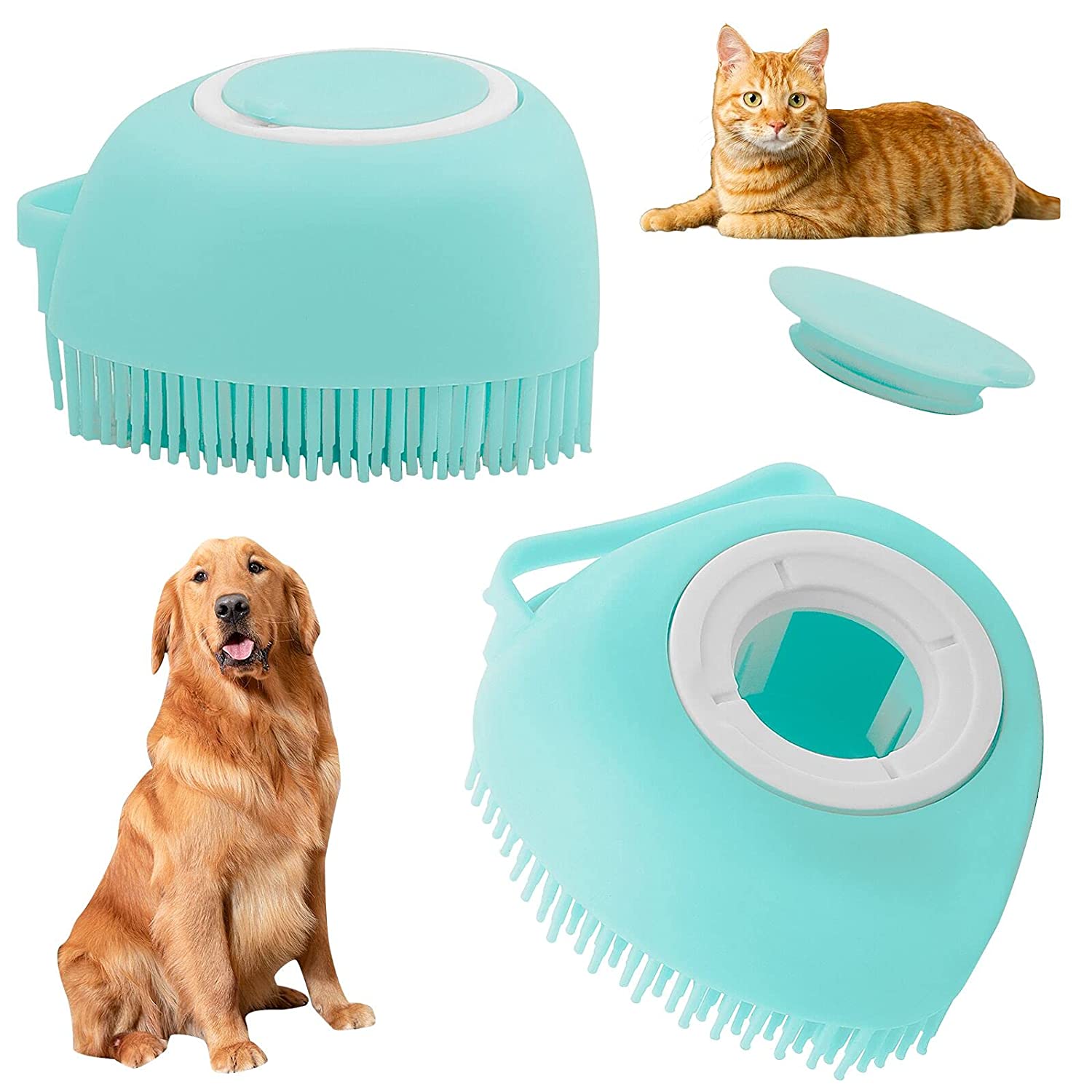 Picture of Bathroom Puppy Big Dog Cat Bath Massage Gloves Brush Soft Safety Silicone Pet Accessories for Dogs Cats Tools Mascotas Products
