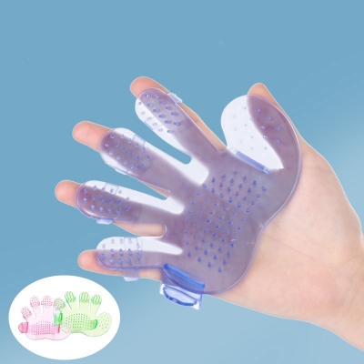 Picture of Pet Bath Glove Brush Body Scrub Dog Cat shower brush