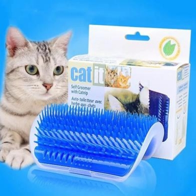 Picture of Cat Self Groomer Brush || Cat Massage Device with catnip