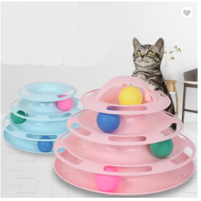 Picture of New Design Interactive Plastic Pet Cat Disk Scratcher Toy Cat Toys