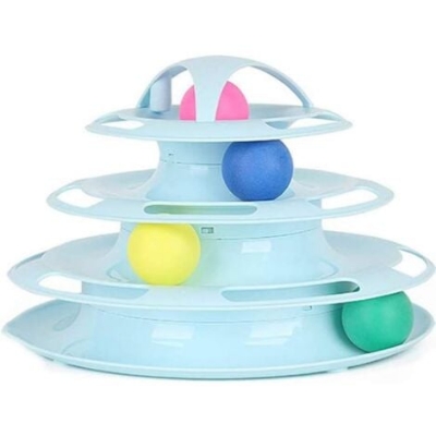 Picture of New Design Interactive Plastic Pet Cat Disk Scratcher Toy Cat Toys