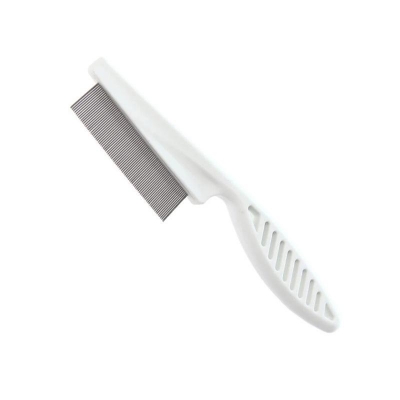 Picture of Pet Hair Removal Comb Pet Hair Flea Comb Trimmer Plastic Handle Stainless Steel Needle Comb Small Size