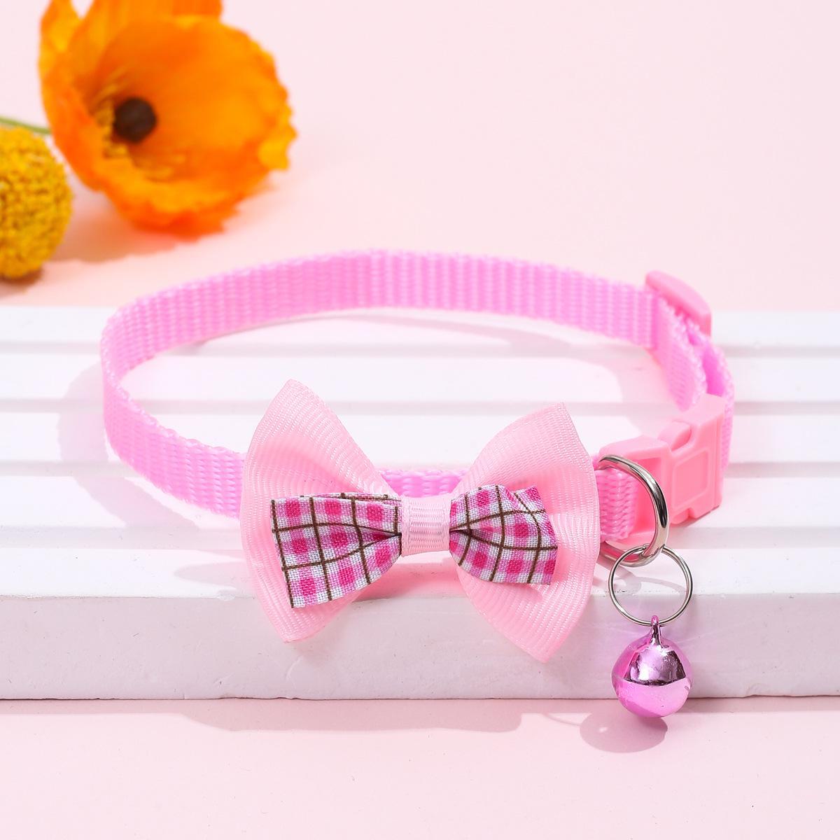 Picture of Unique Design bow/tie collar cat belt - Pink