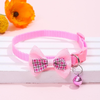 Picture of Unique Design bow/tie collar cat belt - Pink