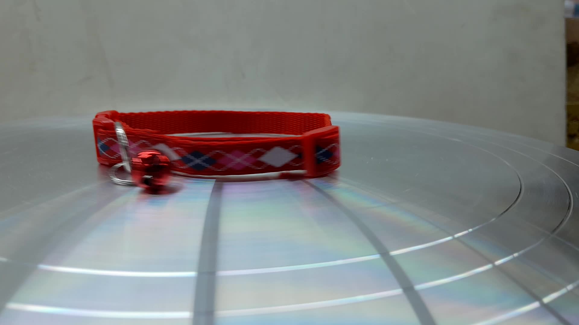 Picture of Diamond design cat collar belt - Red