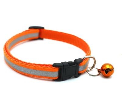 Picture of Adjustable Reflective Pet Cat Collar With Bell Puppy Neck Strap Soft For Small Dog Collars Cat Belt