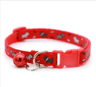 Picture of Puppy Neck Strap Soft For Small Dog Collars Cat Belt - Red