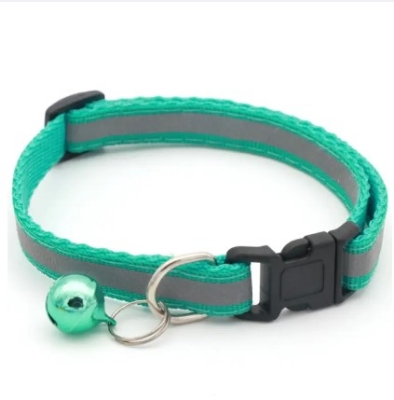 Picture of Adjustable Reflective Pet Cat Collar With Bell Puppy Neck Strap Soft For Small Dog Collars Cat Belt