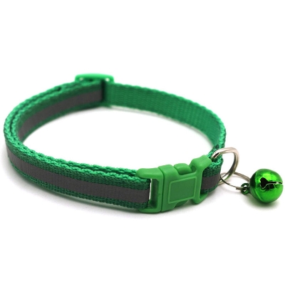 Picture of Adjustable Reflective Pet Cat Collar With Bell Puppy Neck Strap Soft For Small Dog Collars Cat Belt