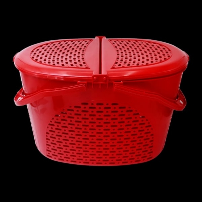 Picture of Cat/Dog/Rabbit/Pet Carrier Basket- Red Colour