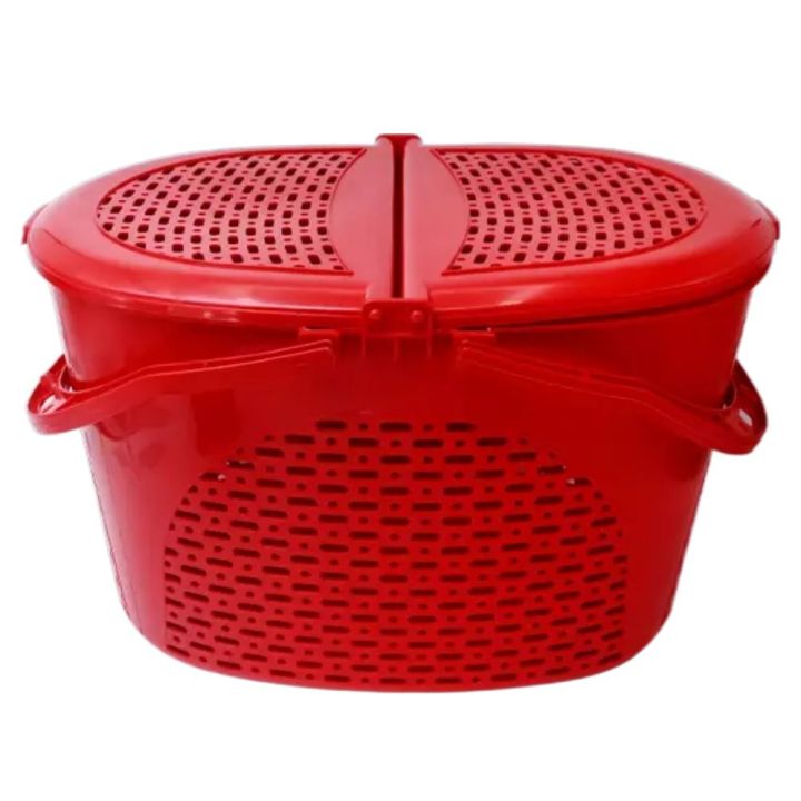 Picture of Cat/Dog/Rabbit/Pet Carrier Basket- Red Colour