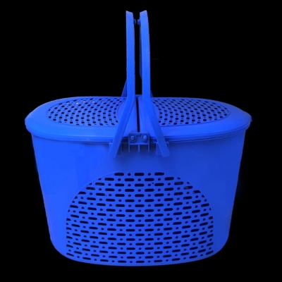 Picture of Cat/Dog/Rabbit/Pet Carrier Basket- Blue