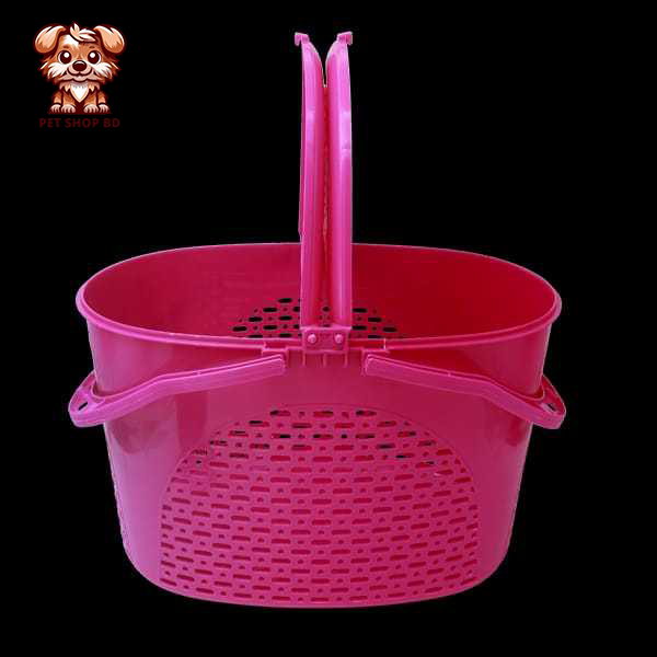 Picture of Cat/Dog/Rabbit/Pet Carrier Basket- Queen Pink