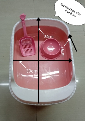 Picture of Big size Cat litter box with scoop & free Bowl