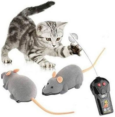 Picture of Pet Cat Toy Wireless Remote Control Mouse Mechanical Motion Electronic Funny Rat Kitten Novelty Pet Supplies Pet Gift Cat Toys Puppy