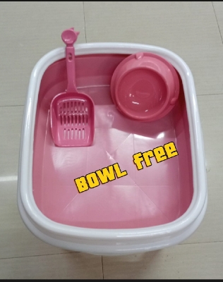 Picture of Cat Litter Box with Scoop & Free Bowl
