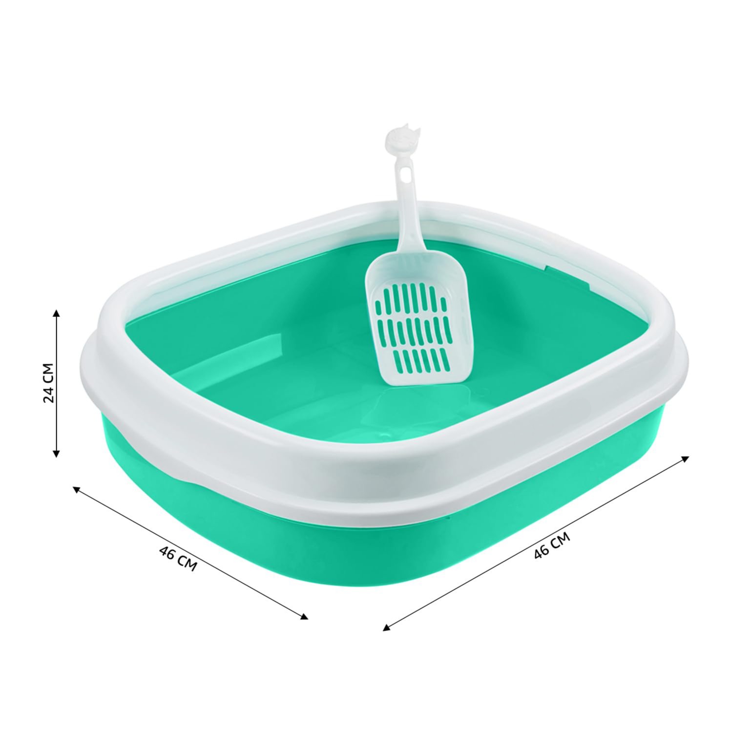 Picture of Cat Litter Box with Scoop & Free Bowl