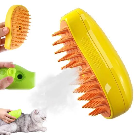 Picture of Cat and Dog Pet Steam Brush Electric Spray Anti-Flying Hair Cat Brushes Pet Grooming Comb Usb Charging Cat Massage Comb Hair Removal Combs Pet Care