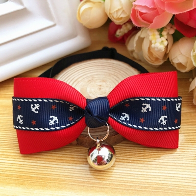 Picture of Luxury Bow Design Cat Collar Neck Bow Strap