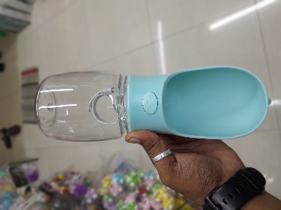 Picture of Dog Water Bottle, Leak Proof Portable Puppy Water Dispenser with Drinking Feeder for Pets Outdoor Walking, Hiking, Travel, Food Grade Plastic