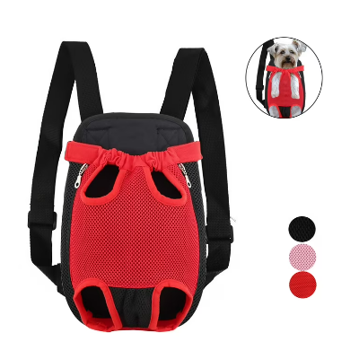 Picture of Cat Carrier Backpack Adjustable Frontpack Carrier Outdoor Travel Bag Legs Out Easy-Fit for Small Medium Pets Puppiies - Multicolour (L) Size