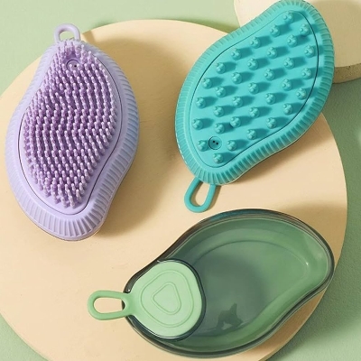 Picture of Mango Type Refillable Pet Bath Brush-Random Color