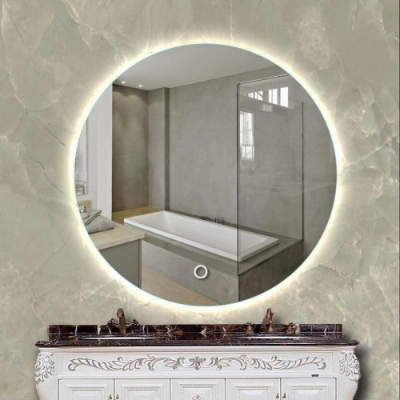 Picture of Premium Quality & Customizable High Intensity LED Touch Mirror - Round - Crystal - 24x24 Inch