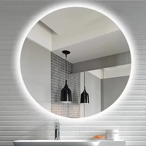 Picture of Premium Quality & Customizable High Intensity LED Touch Mirror - Round - Copper Free - 30x30 Inch