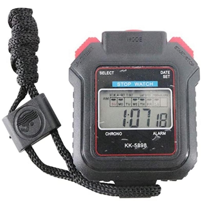 Picture of Digital Stop Watch 5898 China/Waterproof Digital Lcd Stopwatch Chronograph Timer Counter Sports Alarm - Digital Watch