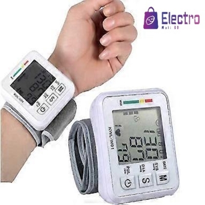Picture of Automatic Digital Wrist type Blood Pressure Monitor bp machine with Heart Rate Monitor